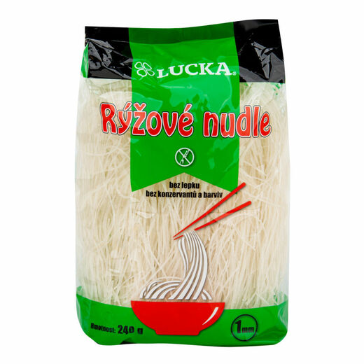 Těstoviny nudle rýžové 1 mm bezlepkové 240 g LUCKA.jpg